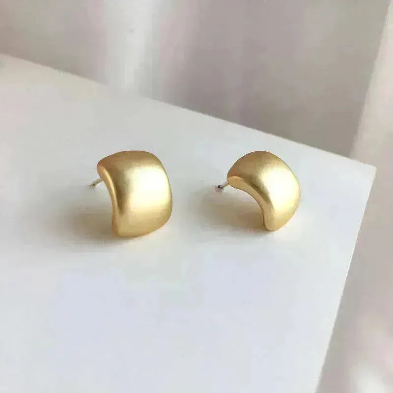 female's plated Korean style earrings