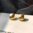 female's plated Korean style earrings