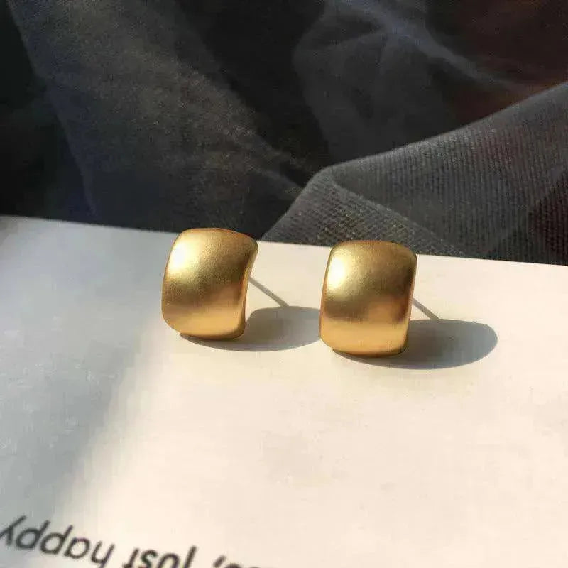 female's plated Korean style earrings