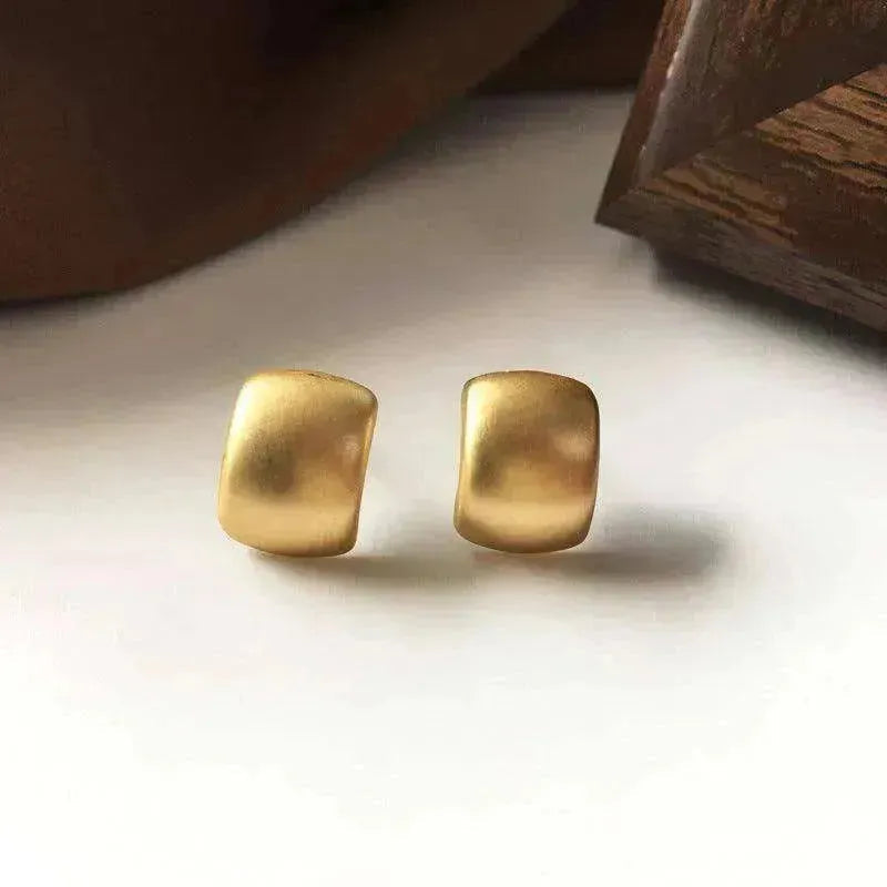 female's plated Korean style earrings