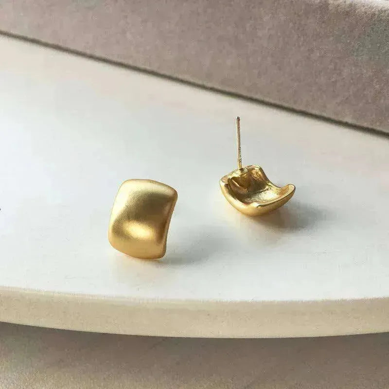 female's plated Korean style earrings