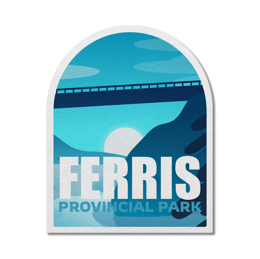 Ferris Ontario Provincial Park Waterproof Vinyl Sticker, Canada Parks