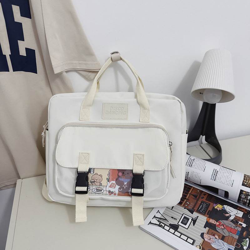 Lightweight College Soft Girl Tote Backpack Laptop Bag