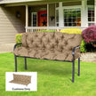 59'' X 38'' Tufted Bench Cushion For Outdoor Furniture, 3-Seater Replacement For Swing Chair, Patio Sofa Couch, TIKTOK Prohibits Sales