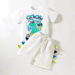 Boys' Short-sleeved Cartoon Cute Short Sleeve Shorts Two-piece  for boys