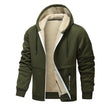 Lambswool Coat – Men’s Warm Polyester Winter Coat in Solid Colors