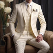 Elegant Business Banquet Suit Set for Men – 3-Piece Slim Fit Formal Suit (Jacket, Vest & Pants)