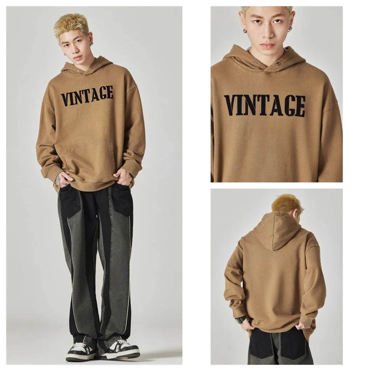 Men's Fashion Casual Hoodie Sweatshirt Pullover top men