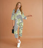Leopard 3/4 Sleeve Jumpsuit