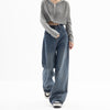 High Waist Straight Wide Leg Blue Jeans for Women – Sizes M to 4XL