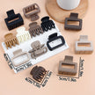 Coffee Series Hair Barrette Combination Set – Plastic Resin Hair Clips for Women