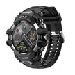 Outdoor Sport Smart Watch with Bluetooth Calling – Rugged GPS Fitness Watch (Black & Red)
