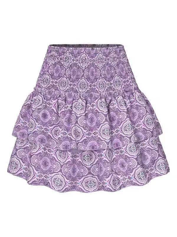 Leisure Versatile Lotus Leaf Women's Mini layered Skirt