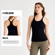 yoga clothes sleeveless Vest With Chest Pad Workout Top