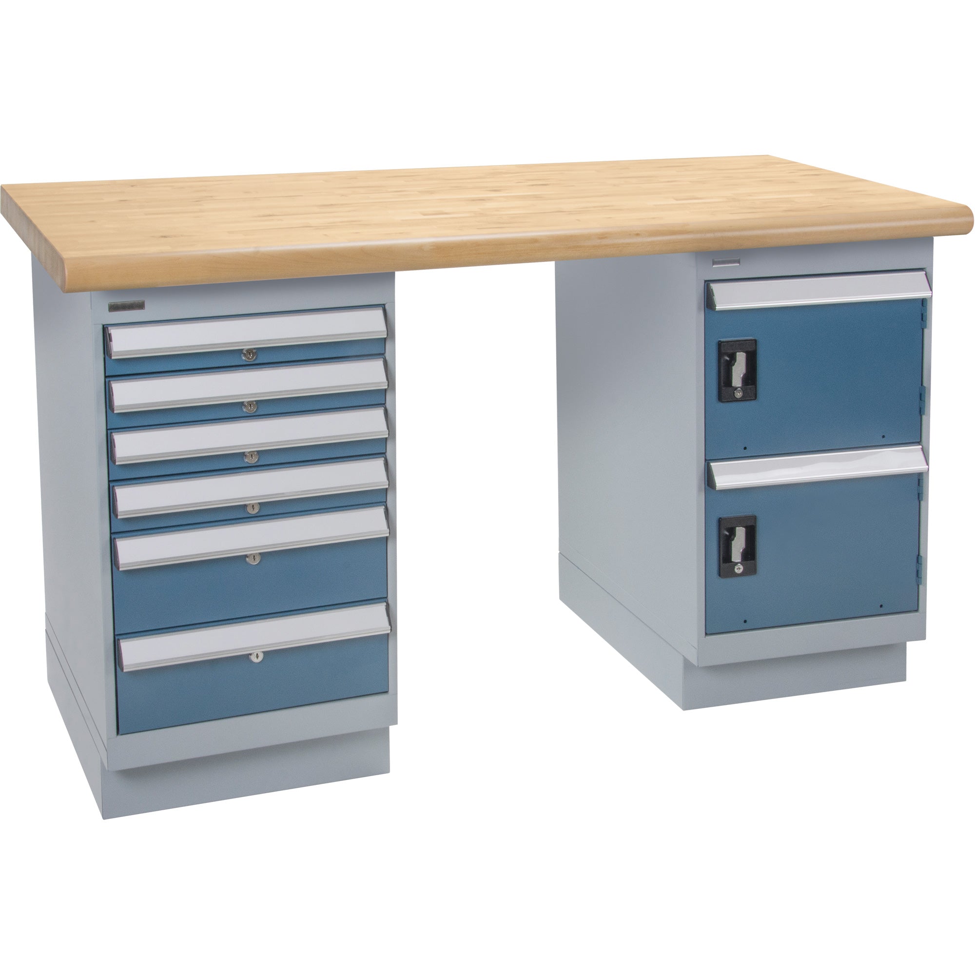 Workbench, Door & Drawers, 2500 lbs. Cap., 72