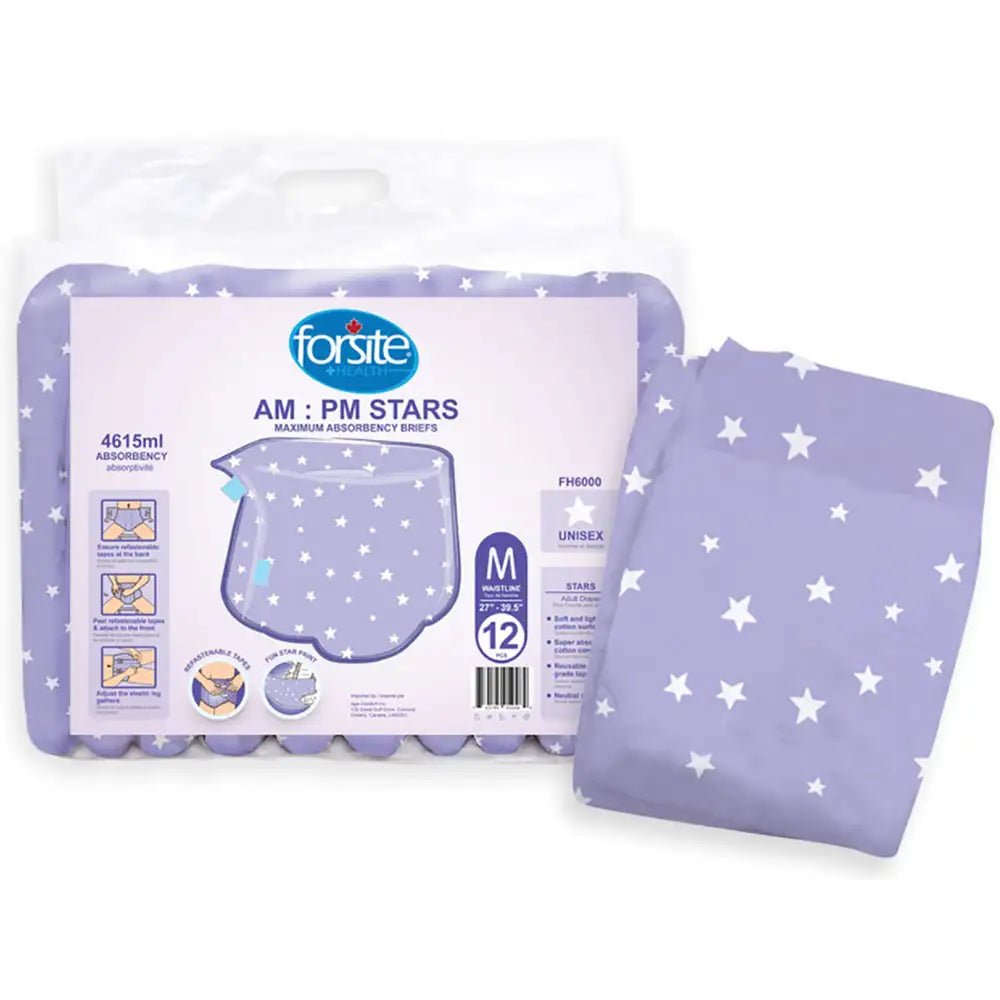 FH6000 Series - Forsite AM/PM Stars Briefs - Cases of 36 & 30