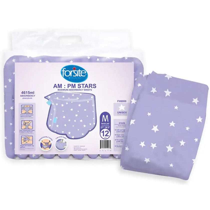 FH6000 Series - Forsite AM/PM Stars Briefs - Cases of 36 & 30
