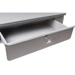 Bureau de magasin mural, 87,6 cm (l) x 71,1 cm (p) x 78,7 cm (h), gris.