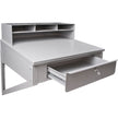 Bureau de magasin mural, 87,6 cm (l) x 71,1 cm (p) x 78,7 cm (h), gris.