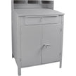 Bureau de magasin style armoire, 87,6 cm (l) x 76,2 cm (p) x 135 cm (h), gris.