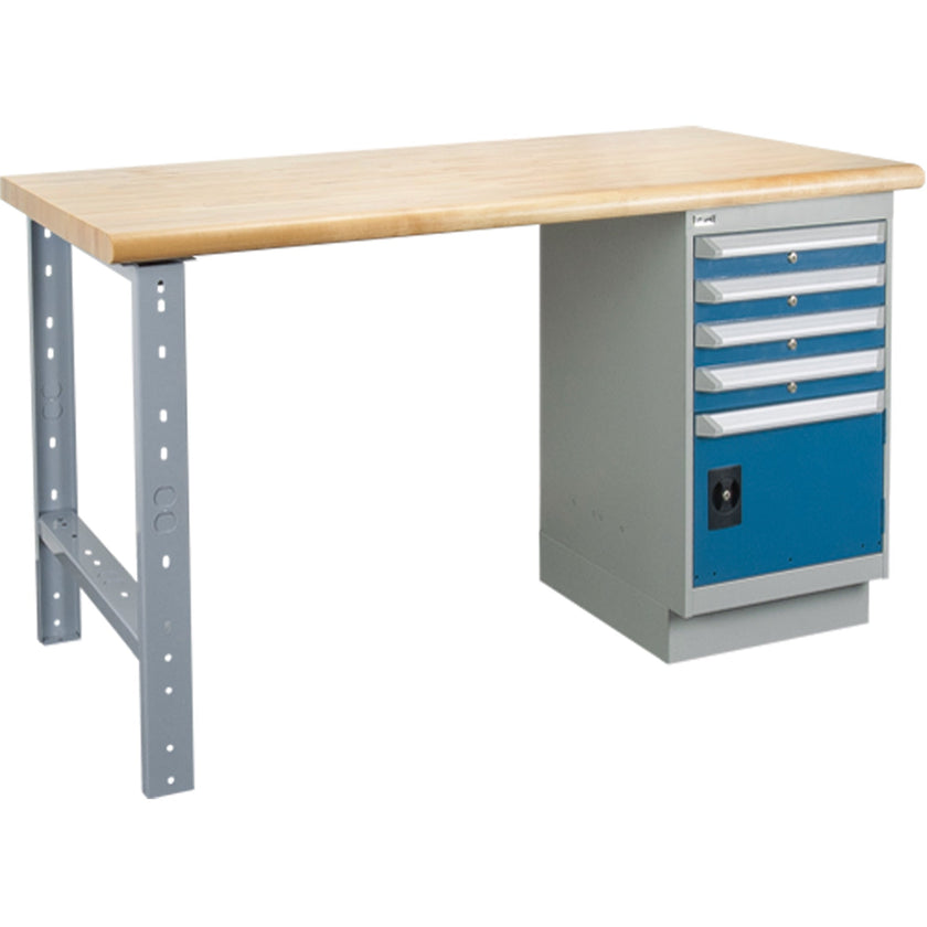 Heavy-Duty Workbench, Door w/ Drawer Combination, 1500 lbs. Cap., 72
