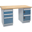 Heavy-Duty Workbench, Door & Drawers, 1500 lbs. Cap., 60