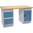 Heavy-Duty Workbench, Door & Drawers, 1500 lbs. Cap., 60