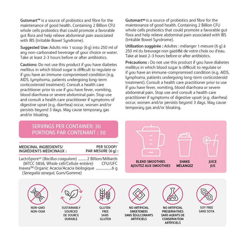 Fibre - GutSmart Prebiotic & Probiotic Formula