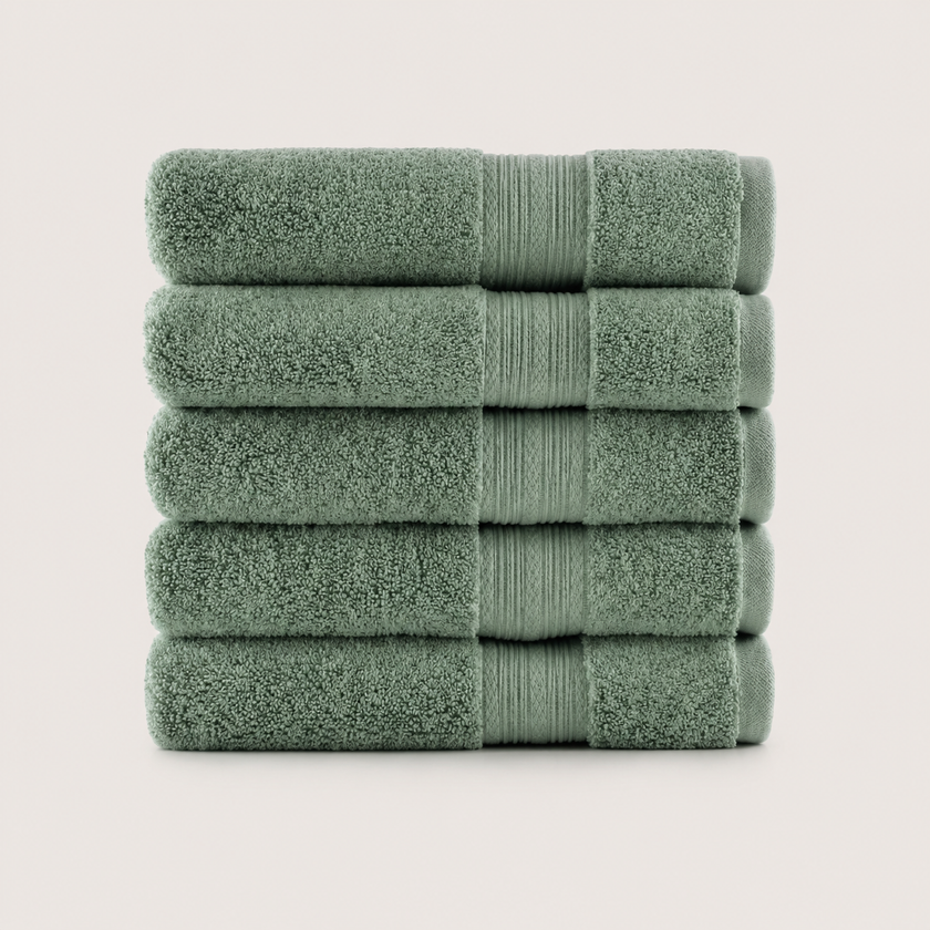 Pure Cotton Bath Towel Set – Burgundy & Turquoise | 500gsm Wholesale Towels
