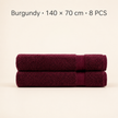 Pure Cotton Bath Towel Set – Burgundy & Turquoise | 500gsm Wholesale Towels