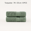 Pure Cotton Bath Towel Set – Burgundy & Turquoise | 500gsm Wholesale Towels