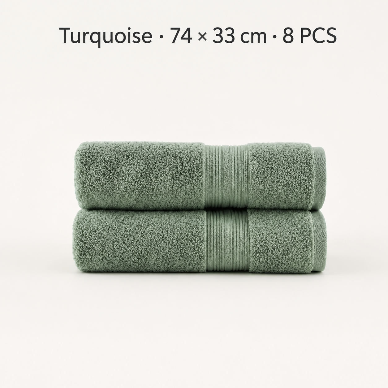 Pure Cotton Bath Towel Set – Burgundy & Turquoise | 500gsm Wholesale Towels