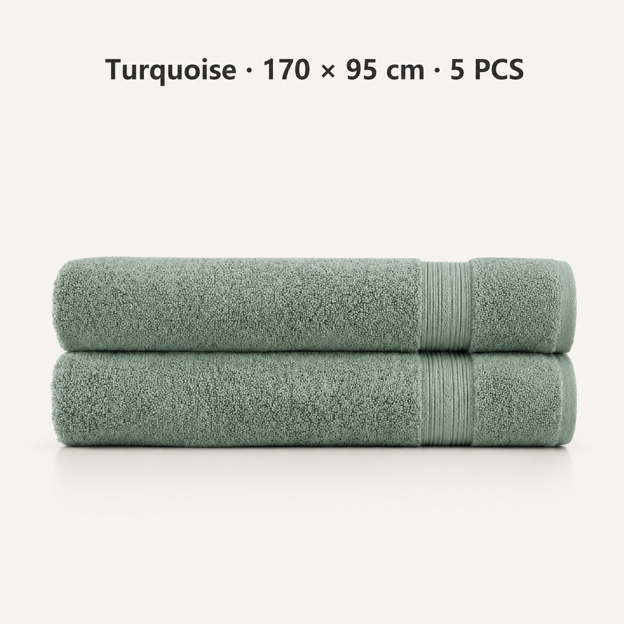 Pure Cotton Bath Towel Set – Burgundy & Turquoise | 500gsm Wholesale Towels