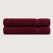 Pure Cotton Bath Towel Set – Burgundy & Turquoise | 500gsm Wholesale Towels
