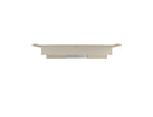 Augusta Modern Floating Shelved Entertainment Center - Beige/Cream Gloss