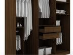 Torino Modern Freestanding Wardrobe - Brown