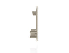 Augusta Modern Floating Shelved Entertainment Center - Beige/Cream Gloss
