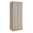 Genoa Modern 2-Piece Freestanding Wardrobe - Rustic Grey