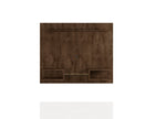 Augusta Modern Floating Shelved Entertainment Center - Rustic Brown
