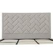 Gallagher Upholstered Velvet Platform Bed - Greige
