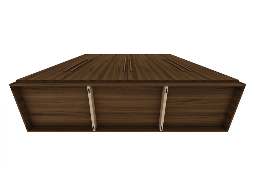 Torino Modern Freestanding Wardrobe - Brown