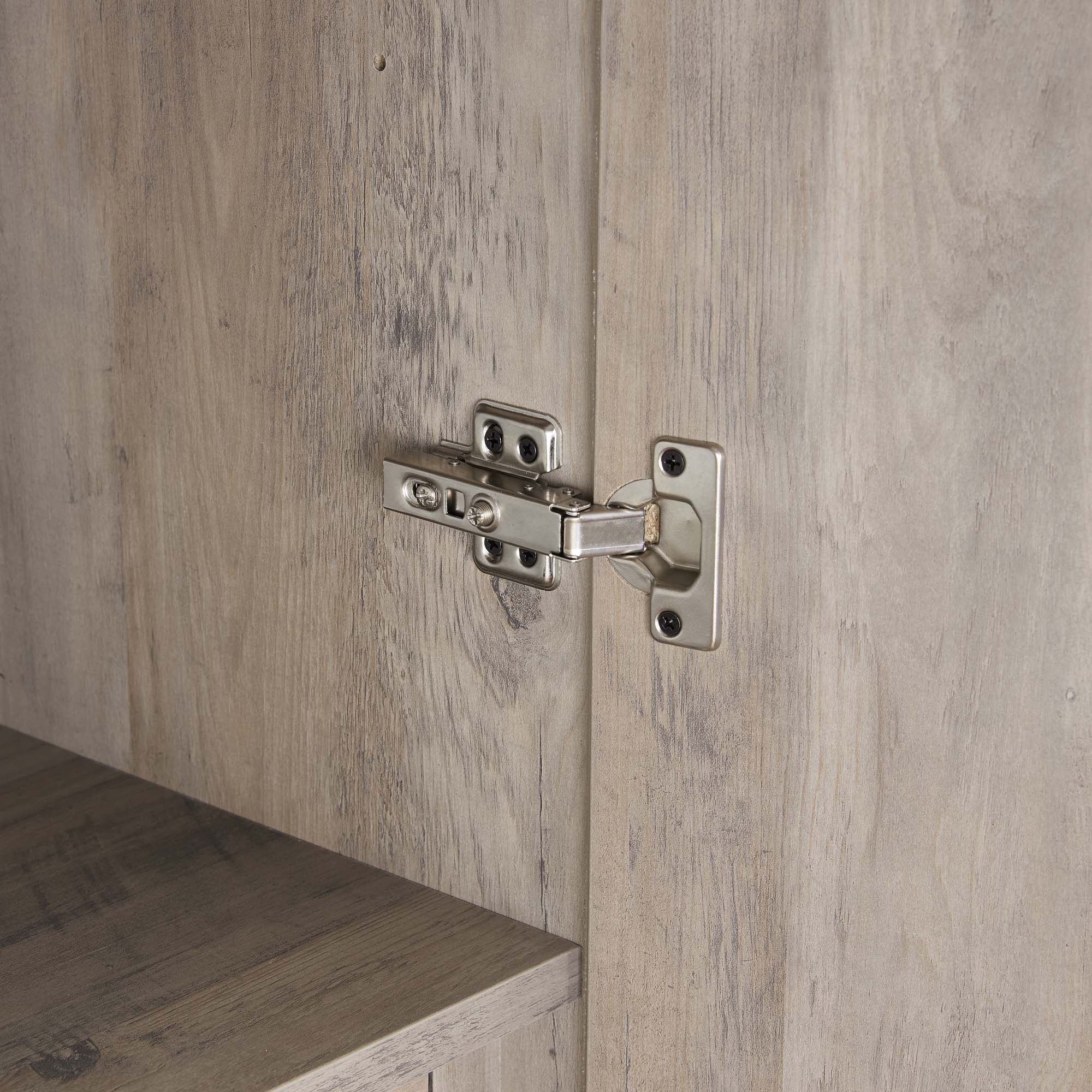 Genoa Modern 2-Piece Freestanding Wardrobe - Rustic Grey