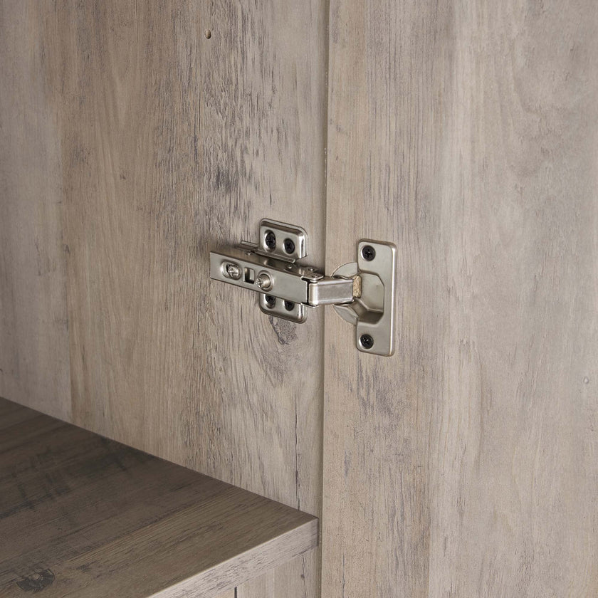 Genoa Modern 2-Piece Freestanding Wardrobe - Rustic Grey