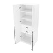 Genoa Modern 2-Piece Freestanding Wardrobe - White
