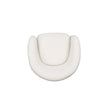 Chloe Pine Wood Tweed Accent Chair - Cream