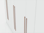 Torino Modern Freestanding Wardrobe - White