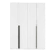 Genoa Modern 2-Piece Freestanding Wardrobe - White