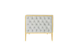 Vector 3-Seater Sofa - Grey/Gold