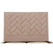 Gallagher Upholstered Velvet Platform Queen Bed - Nude Beige
