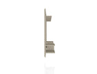 Augusta Modern Floating Shelved Entertainment Center - Beige/Cream Gloss